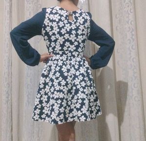Floral Dress with Long Sleeves