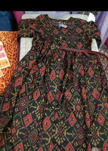 Ikkat Print Dress/Kurti