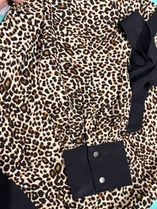 KAS New York Leopard Print Blouse