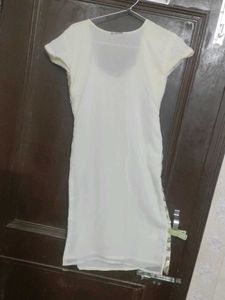 Cream &amp; Gold Patiala Salwar Suit And Dupatta Set