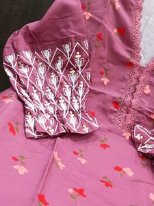 Pakistani Pure Cotton Fabric Heavy Work Embroidery