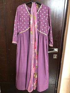 Purple Kurtha Set