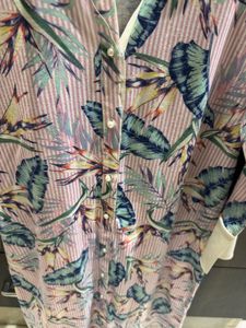 Floral Print Shirt Dress