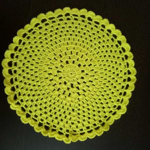 Crocheted Yellow Doily