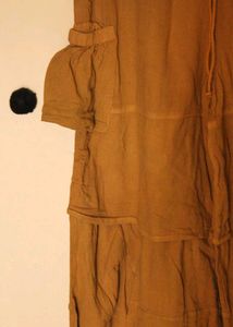 Women Brown Gauze Boho Pants