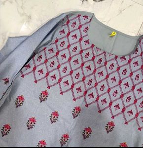 Floral Print Kurti with Pants