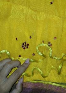 Yellow Ruffled Ethnic Skirt