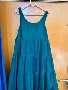 citerin Green Mirror Work anarkali kurta set