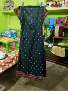 Vishudh A-line Front Cut Long Kurti