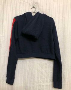Supre Blue Long Sleeve Crop Top