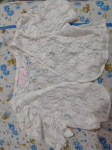 White Lace Bolero Shrug