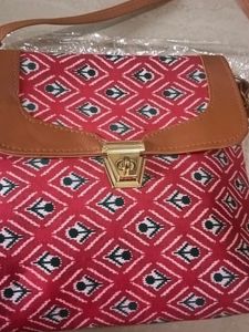 A Cloth Fabric Sling Bag