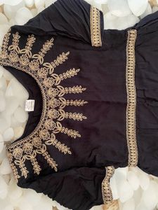 Elegant Ethnic Black Dress