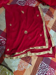 Red Satin Fabric