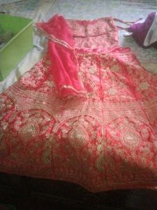 Red Embroidered Lehenga Choli