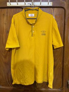 Lee Cooper Yellow Polo T-Shirt