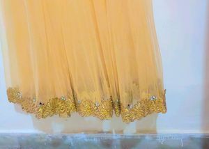 Golden Long Gown Dress