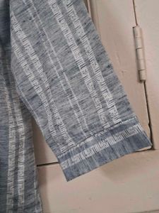 Striped Grey Kurta