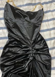 Elegant Black slit dress