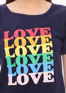 Printed Round Neck T-shirt