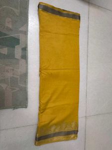 Mustard Yellow Saree with Blouse
