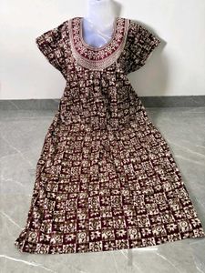 Floral Print Night Suit