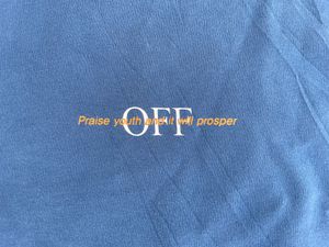 Blue &#39;Paris OFF&#39; Graphic Tee