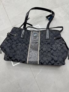 Coach Black Signature Purse