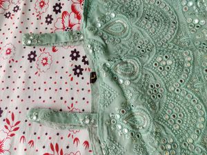 Sea Green Garara Set For Women
