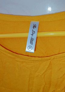 Yellow Coloured, Trending Off Shoulder Cute Top