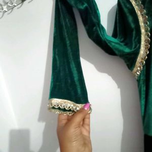 velvet gown with pant