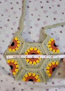 Crochet Hexagon Sling Bag