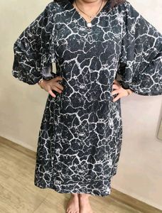 Abstract Print Dress