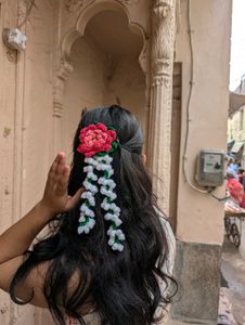 Handmade Crochet Lotus Gajra