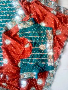 Embellished 2 Saree with  Blouse Combo