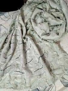 A Grey Fur And Stone Stole 😍