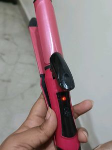2in1 Pink Hair Straightener and curler