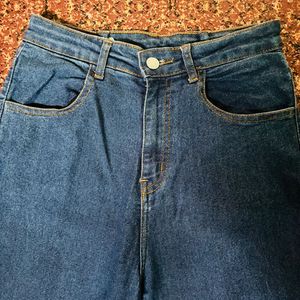 Dark blue baggy jeans