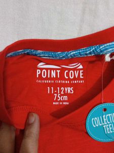 11-12 Year Point Cove Graphic Tee - Geometric Wolf
