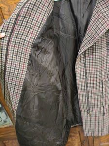 Vintage Plaid Overcoat
