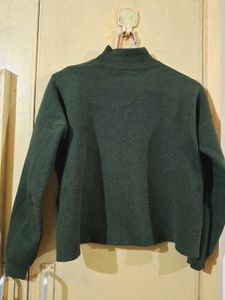 Dark Green Turtleneck Sweater