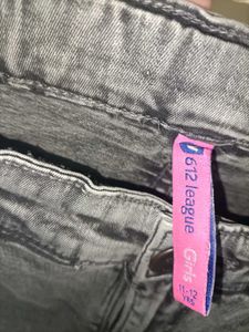 Grey Acid Wash Jeans