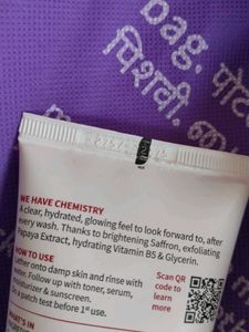 Plum Saffron &amp; Papaya Face Wash