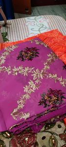 heavy work saree