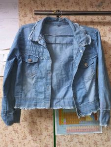 Sky Blue Denim Jacket.