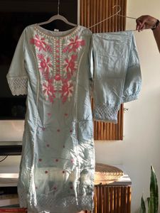 Elegant Embroidered Kurta Set