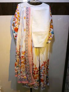Embroidered White Suit Set