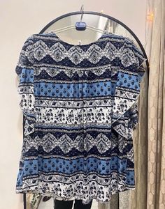 BARE DENIM Printed Top