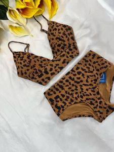 Leopard Print Bikini Set