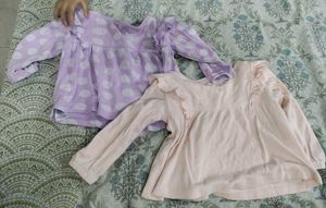 Baby Girl Top Set Of 2 (used)